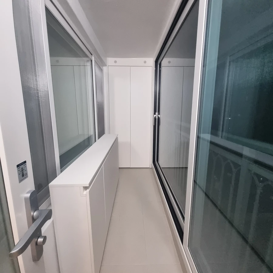 발코니 수납장 제작 시공 · 아파트